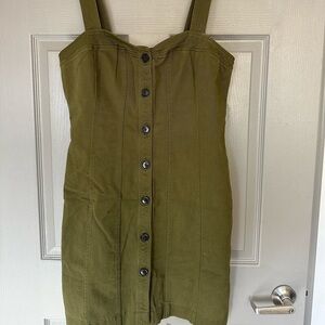 NWOT Banana Republic Khaki Green Dress